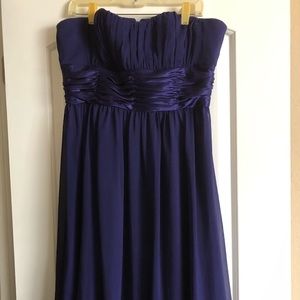 Deep purple chiffon dress